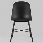 Стул из прочного пластика на металлическом основании Anora Black варинант исполнения - 4 | Loft Concept в Ижевске