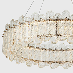 Круглая люстра с декором из рельефного стекла Cassian Relief Glass Chandelier 80 варинант исполнения - 2 | Loft Concept в Ижевске