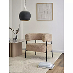Кресло полукруглое мягкое с буклированной обивкой Armchair with Boucle Upholstery варинант исполнения - 9 | Loft Concept в Ижевске