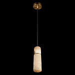 Подвесной светильник с цилиндрическим плафоном из белого алебастра Cryptocrystalline Stone варинант исполнения - 4 | Loft Concept в Ижевске