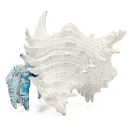 Статуэтка голубой рак с белой раковиной Marine Accessories варинант исполнения - 4 | Loft Concept в Ижевске