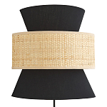 Бра с плетеным декором Bonnie Wicker Black Wall Lamp варинант исполнения - 1 | Loft Concept в Ижевске