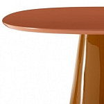 Обеденный стол оранжевый с тонкой столешницей и основанием в виде конуса Viola варинант исполнения - 1 | Loft Concept в Ижевске