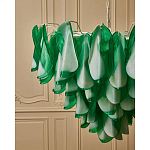 Люстра из стеклянных зеленых лепестков Petalled Illuminator варинант исполнения - 5 | Loft Concept в Ижевске