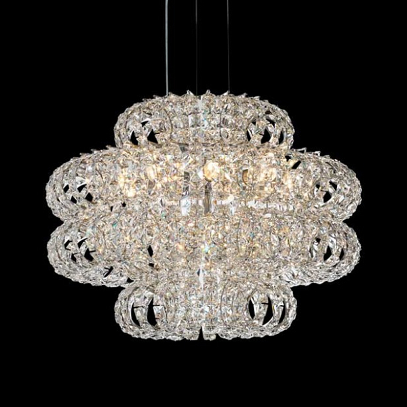 Люстра круглая с россыпью хрусталя Perfection of Diamonds Хром Прозрачный Люстра круглая с россыпью хрусталя Perfection of Diamonds Хром Прозрачный в Ижевске | Loft Concept