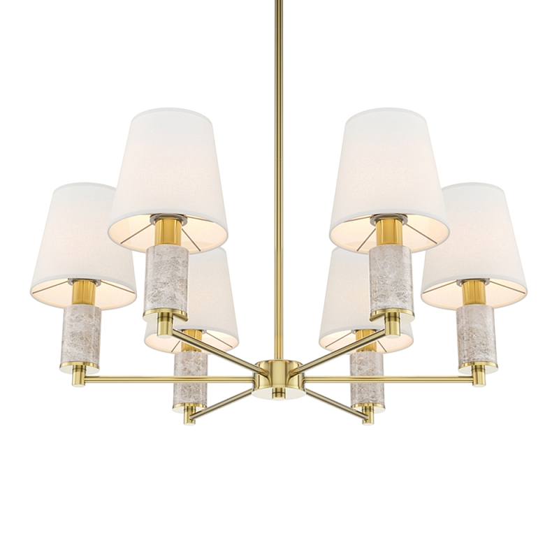 Люстра подвесная Lira Латунь Серый Белый в Ижевске | Loft Concept 