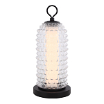 Настольная лампа с прозрачным факутрным стеклянным плафоном Sonora варинант исполнения - 1 | Loft Concept в Ижевске