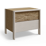 Тумба 2 ящика с подсветкой на рельефном фасаде Warm Industrial варинант исполнения - 7 | Loft Concept в Ижевске