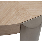 Столик журнальный круглый со светлым шпоном Light Veneer Table варинант исполнения - 2 | Loft Concept в Ижевске