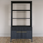 Стеллаж Primo с ящиками Черный дуб  варинант исполнения - 1 | Loft Concept в Ижевске