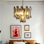 Люстра из круглых стеклянных элементов Vienna варинант исполнения - 4 | Loft Concept в Ижевске