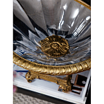 Чаша из прозрачного стекла с бронзовым рельефным ободком Eden Garden варинант исполнения - 4 | Loft Concept в Ижевске