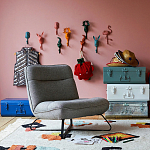 Настенный крючок в виде совы Owl Wall Hook Blue варинант исполнения - 4 | Loft Concept в Ижевске