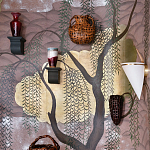 Обои ручная роспись Willow & Waves Original colourway on Edo painted Xuan paper with antiquing варинант исполнения - 1 | Loft Concept в Ижевске