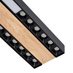 Потолочный светильник черный GAVIN WOOD 1 варинант исполнения - 2 | Loft Concept в Ижевске