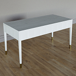 Письменный стол Elsa Dreams White Шпон дерево с двумя ящиками варинант исполнения - 5 | Loft Concept в Ижевске