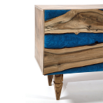 Стильный Буфет лофт 4 двери Cabinet Crimson River фасад эпоксидная смола  варинант исполнения - 3 | Loft Concept в Ижевске