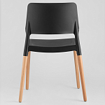 Пластиковый стул на ножках из массива бука Ferret Black 4 шт варинант исполнения - 3 | Loft Concept в Ижевске