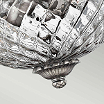 Потолочный светильник с чашеобразным плафоном из толстого волнообразного стекла и широким узорчатым основанием Hinkley варинант исполнения - 7 | Loft Concept в Ижевске