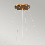 Люстра подвесная золотого цвета с металлическим сетчатым основанием и стеклянными каплевидными подвесками Hinkley варинант исполнения - 11 | Loft Concept в Ижевске