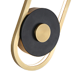 Бра с овальной рамой цвета латунь Midnight Orbit варинант исполнения - 2 | Loft Concept в Ижевске