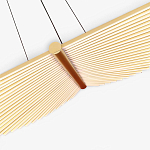 Люстра в виде распахнутых крыльев из тонких металлических планок Flight of Freedom варинант исполнения - 5 | Loft Concept в Ижевске