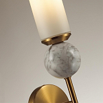 Бра с цилиндрическим матовым плафоном и шаром из камня на металлическом основании Orb Essence варинант исполнения - 6 | Loft Concept в Ижевске