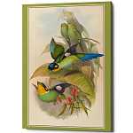 Постер на холсте с изображением птиц Blooming Birds Poster варинант исполнения - 5 | Loft Concept в Ижевске