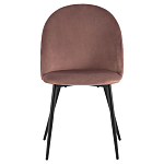 Мягкий стул в велюре пыльно-розового цвета Miruna Chair варинант исполнения - 2 | Loft Concept в Ижевске