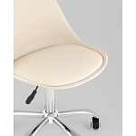 Офисный стул на металлическом основании EGGERY Beige пластик варинант исполнения - 2 | Loft Concept в Ижевске