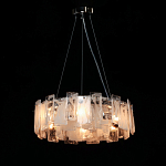 Люстра круглая с подвесными прямоугольными пластинами из стекла Glacier Panels варинант исполнения - 3 | Loft Concept в Ижевске