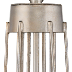 Люстра серебряного цвета с изогнутыми элементами каркаса Twisted Iron Chandelier варинант исполнения - 3 | Loft Concept в Ижевске