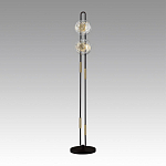 Торшер с черным основанием и золотистым декором Bruno варинант исполнения - 3 | Loft Concept в Ижевске