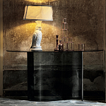 Консоль дымчатого цвета с изогнутым основанием Arabesque варинант исполнения - 3 | Loft Concept в Ижевске