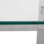 Стол письменный с прозрачной столешницей Corporate Identity варинант исполнения - 3 | Loft Concept в Ижевске