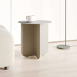 Cross журнальный столик серый из металла и кожи варинант исполнения - 1 | Loft Concept в Ижевске