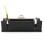 Настольный письменный набор из белого мрамора и змеевика Marble Accessory варинант исполнения - 3 | Loft Concept в Ижевске