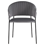 Стул в велюре серого цвета Horizon варинант исполнения - 2 | Loft Concept в Ижевске