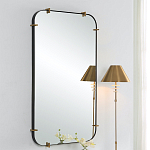 Зеркало настенное в черной металлической раме Mirror Cardinal варинант исполнения - 4 | Loft Concept в Ижевске