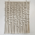 Панно на стену из хлопковых нитей White Morse Wall Hanging  варинант исполнения - 4 | Loft Concept в Ижевске