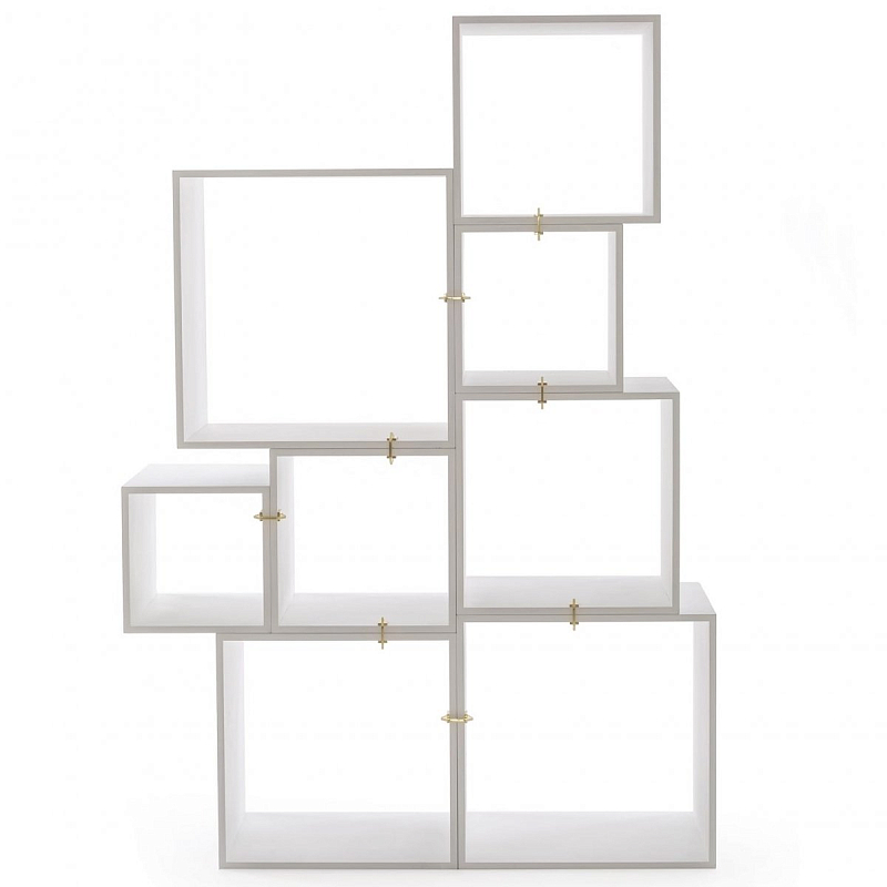 Стеллаж Seletti Assemblage White Белый Золотой в Ижевске | Loft Concept 