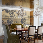 Обои ручная роспись Monuments of Paris Roberts on antique scenic Xuan paper варинант исполнения - 1 | Loft Concept в Ижевске