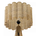 Торшер с плетеным абажуром на основании в виде треноги Lamp with Wicker Lampshade варинант исполнения - 3 | Loft Concept в Ижевске