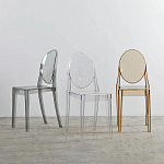 Прозрачный стул с серым оттенком LOUIS GHOST CHAIR варинант исполнения - 8 | Loft Concept в Ижевске