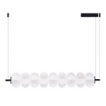 Светодиодный подвесной светильник линейный с белым воздушным плафоном Glowing Cloud варинант исполнения - 2 | Loft Concept в Ижевске