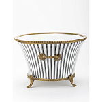 Кашпо Black white stripe варинант исполнения - 3 | Loft Concept в Ижевске