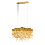 Люстра подвесная с металлическими цепочками и изогнутыми металлическими дугами 72 см Atlantis Chain варинант исполнения - 12 | Loft Concept в Ижевске