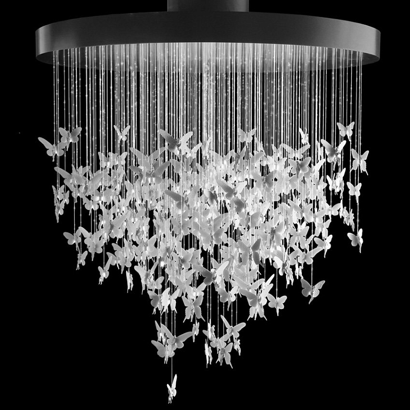 Люстра Night Fairy Chandelier Белый Черный в Ижевске | Loft Concept 