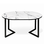 Стол обеденный раздвижной со столешницей белый мрамор Magali варинант исполнения - 4 | Loft Concept в Ижевске