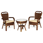 Комплект террасный из ротанга Eloise коричневый варинант исполнения - 1 | Loft Concept в Ижевске